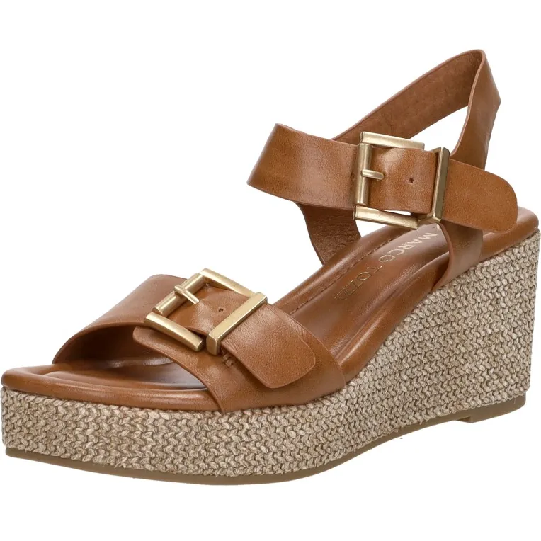 Marco Tozzi sandalen hak cognac, foto 3