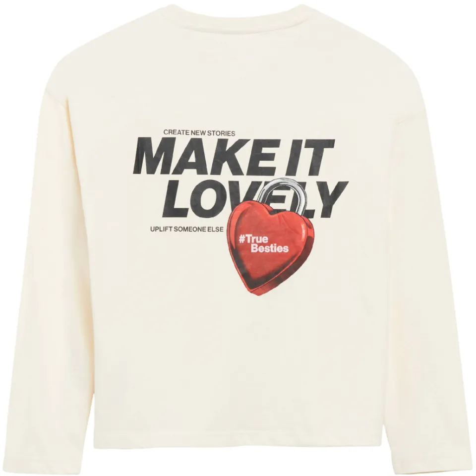 s.Oliver longsleeve met backprint ecru, foto 4
