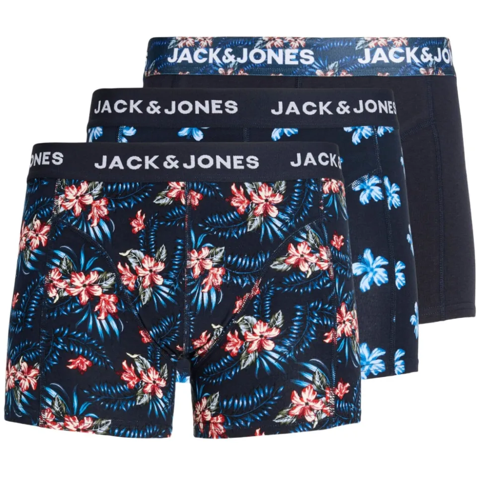 Jack & Jones boxershorts - zwart/donkerblauw (set van 3), foto 3
