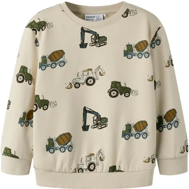 NAME IT MINI sweater met print - wit