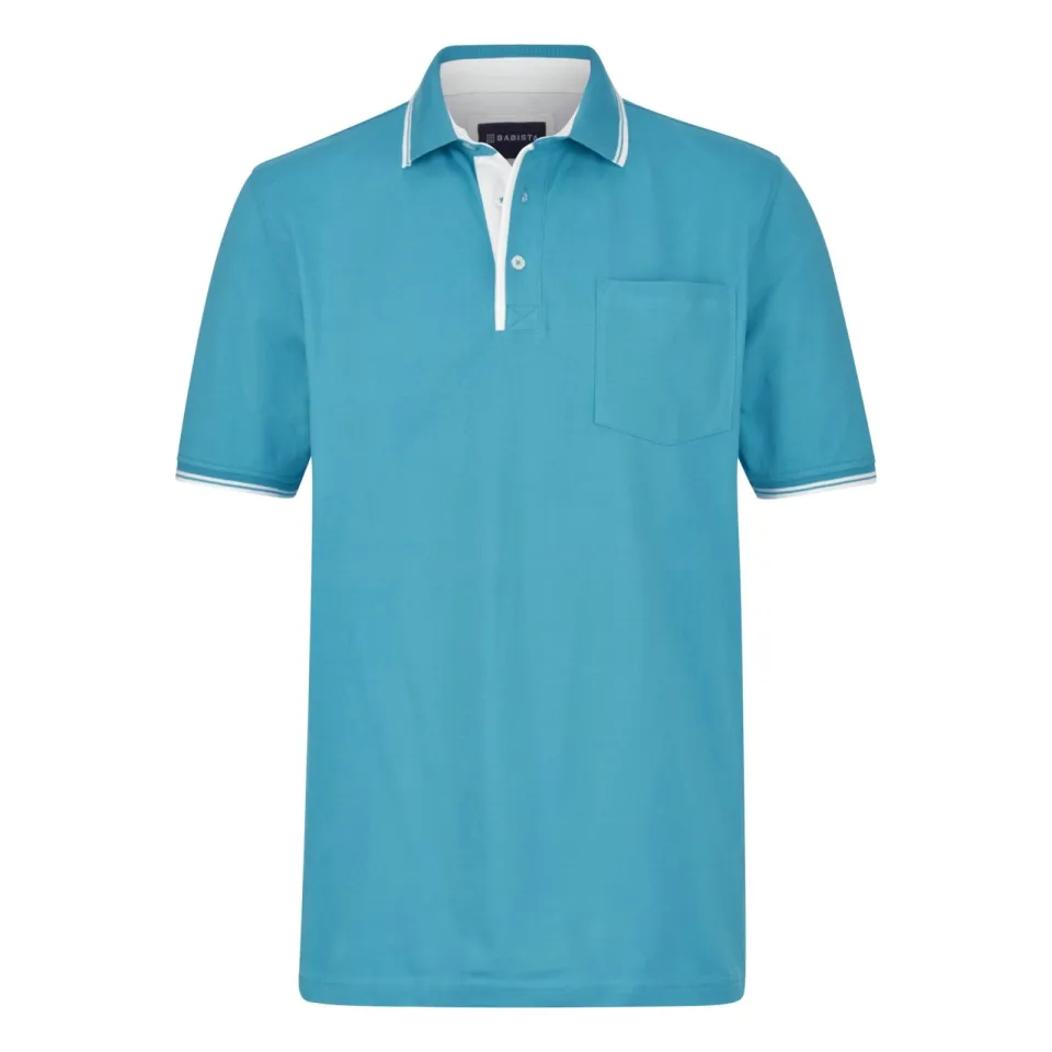 Babista regular fit polo Plus Size - turquoise, foto 2