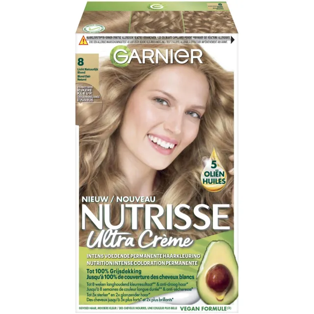 Garnier Nutrisse Ultra Crème haarverf 8 Lichtblond, foto 2