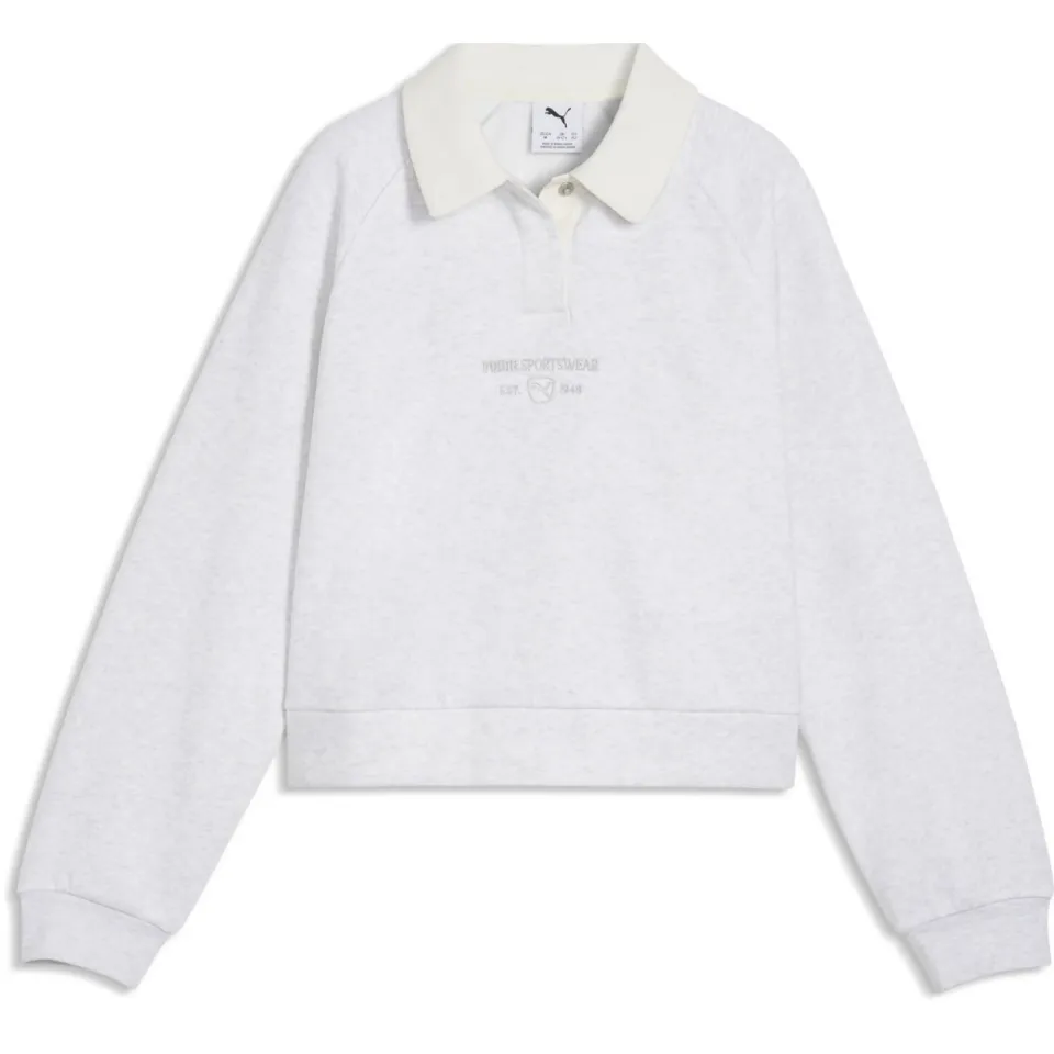 Puma class relaxed sweater - wit, foto 2
