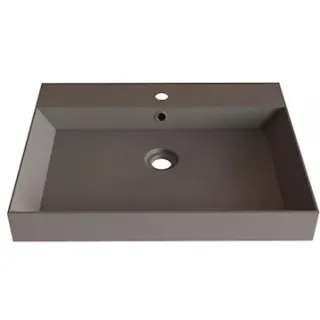 Gliss Design Lako wastafel 70 cm 1 kraangat mat leigrijs