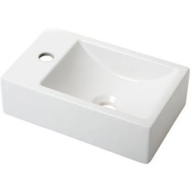 Plieger Fontein Plieger Houston Kraangat Links 37x23cm Mat Wit
