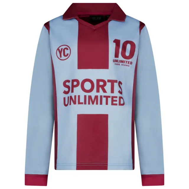 Cars longsleeve met print donkerrood/lichtblauw Donkerrood / blauw