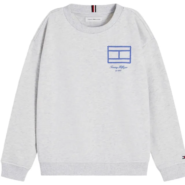 Tommy Hilfiger sweater met print - lichtgrijs Lichtgrijs melange