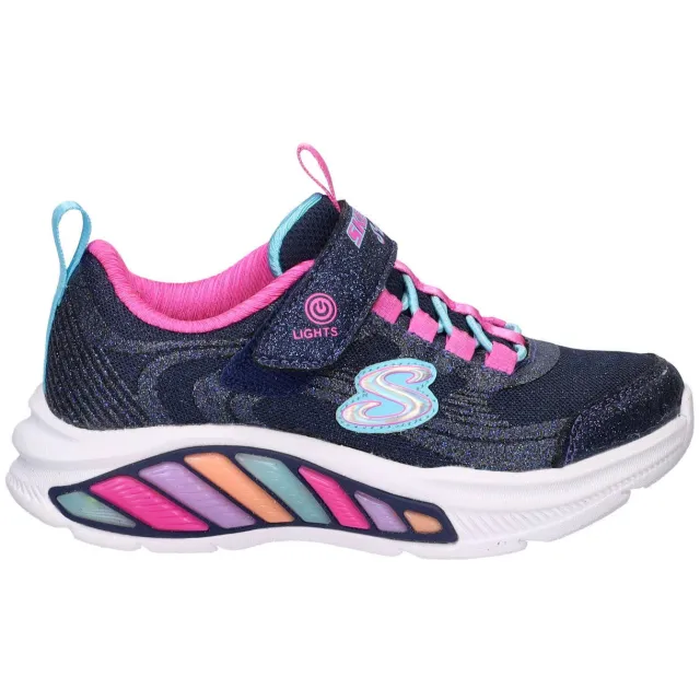 Skechers S-Lights sneakers met lichtjes - blauw/roze