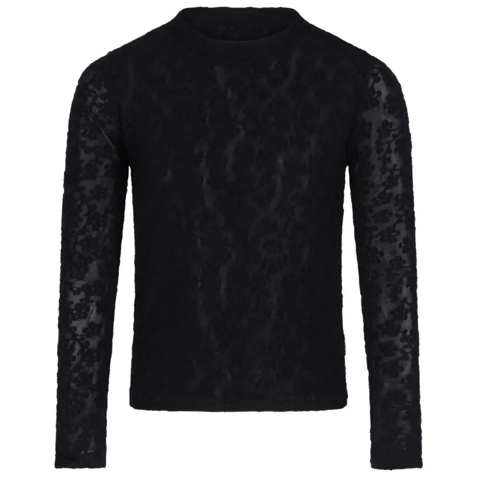 B.Nosy Taylor longsleeve met bloemenprint zwart, foto 2