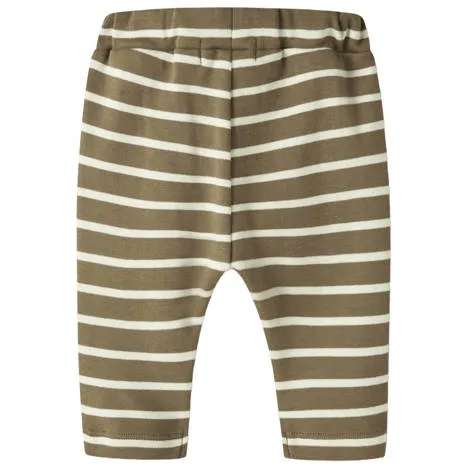 Lil' Atelier baby loose fit broek gestreept bruin, foto 2