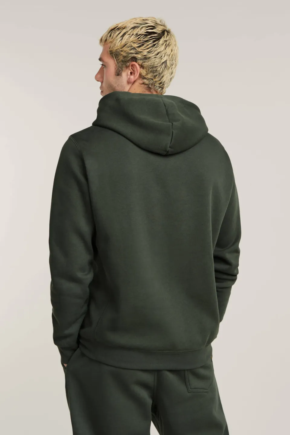 G-Star hoodie Premium Core met logo graphite donkergroen, foto 5