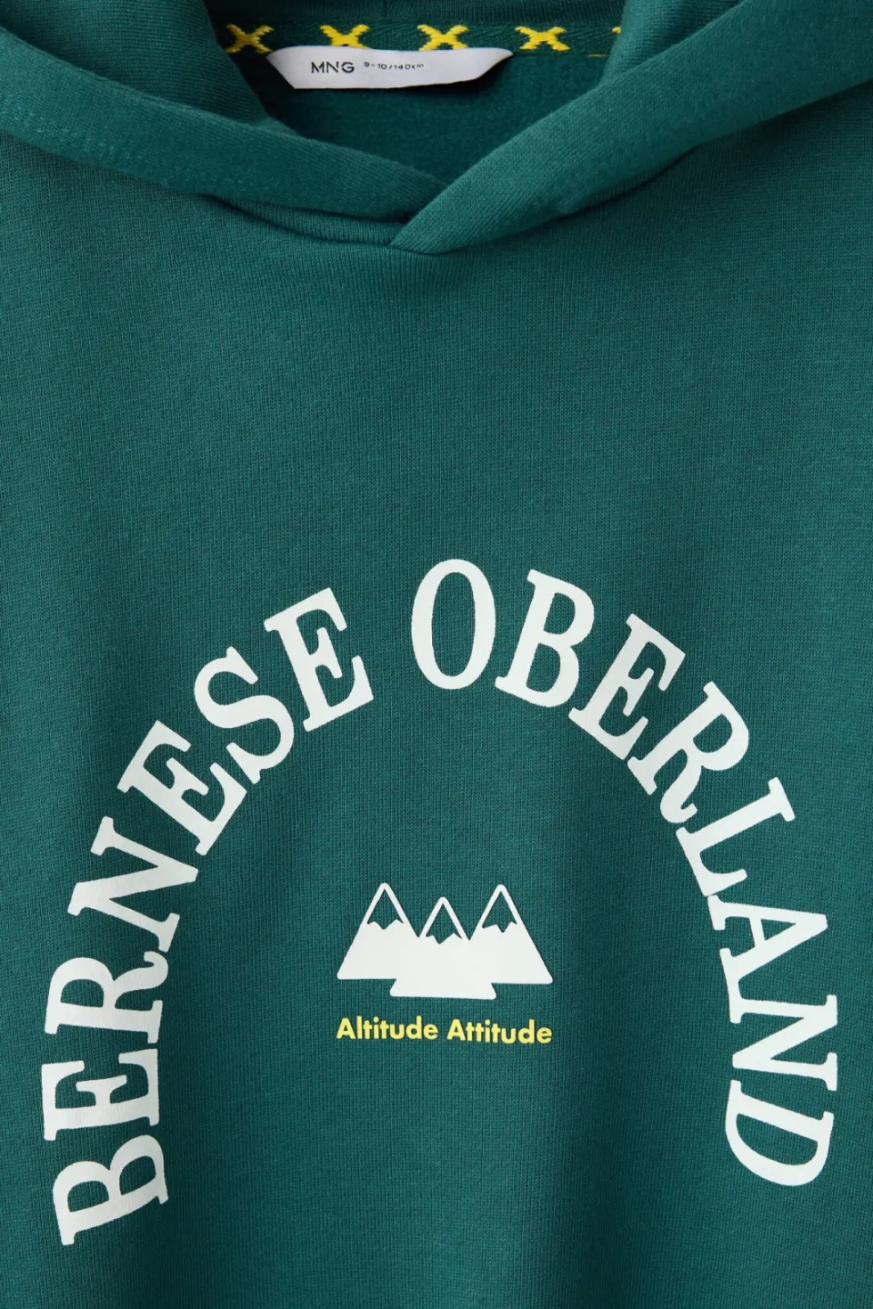Mango Kids sweater met tekst - groen, foto 5