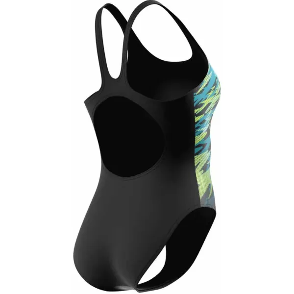 Speedo Hyperboom Placement Muscleback badpak meerkleurig zwart/groen, foto 2