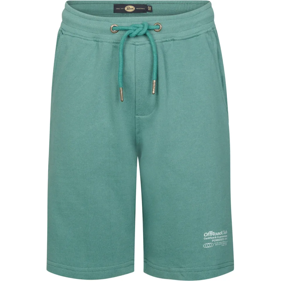 Petrol Industries regular waist sweatshort zeegroen, foto 2