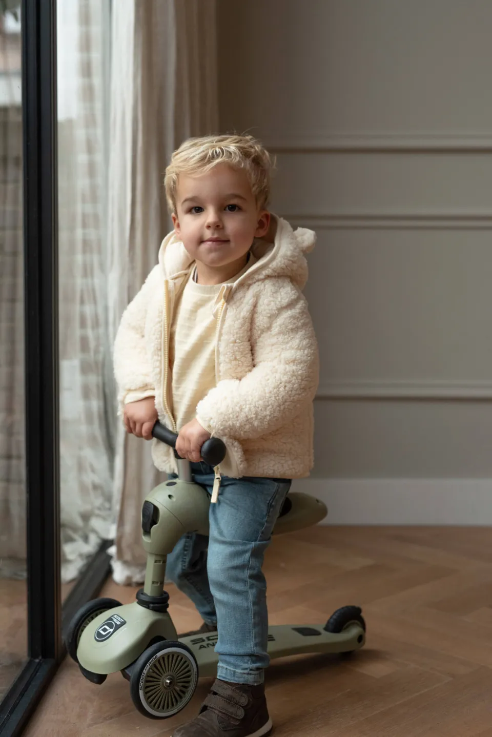 Dirkje teddy jas beige
