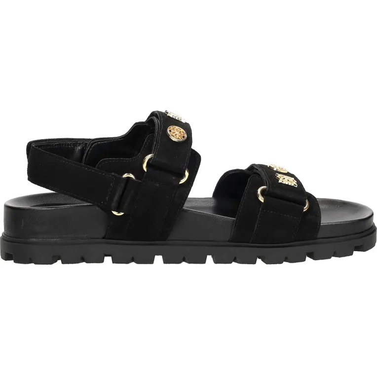 Guess Florizi platte sandalen zwart
