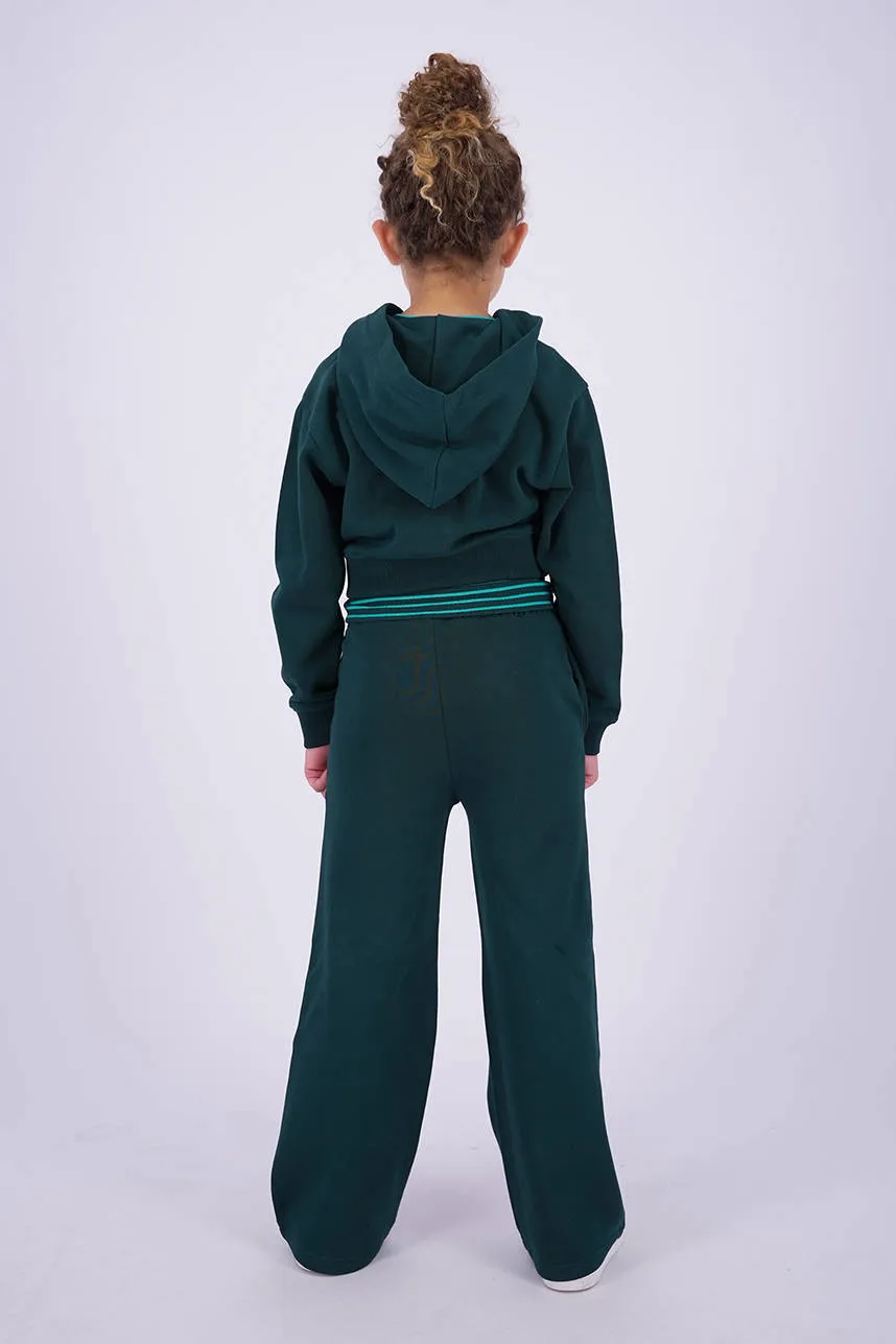 Vingino wide leg casual broek donkergroen, foto 5