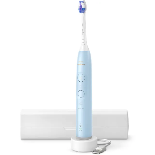 Philips Sonicare 6100 HX7406/02 oplaadbare tandenborstel lichtblauw