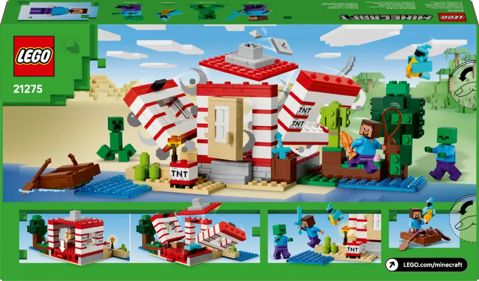 Lego Minecraft Het TNT Junglehuis, Videogameset 21275, foto 3