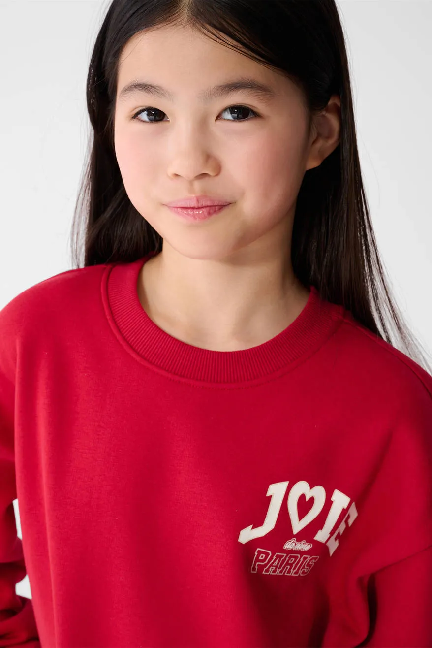 Shoeby sweater met tekst - rood, foto 4