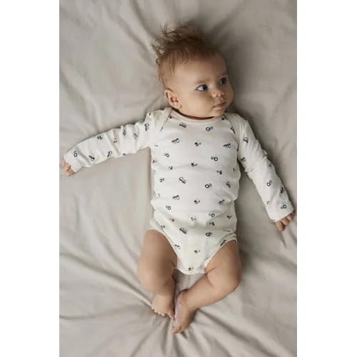 NAME IT BABY romper NBMNIGHTSUIT - blauw/ecru (set van 3), foto 4