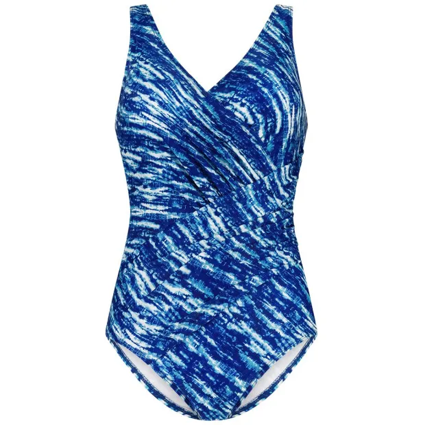 Ten Cate Soft Cup V-Neck badpak blauw Donkerblauw