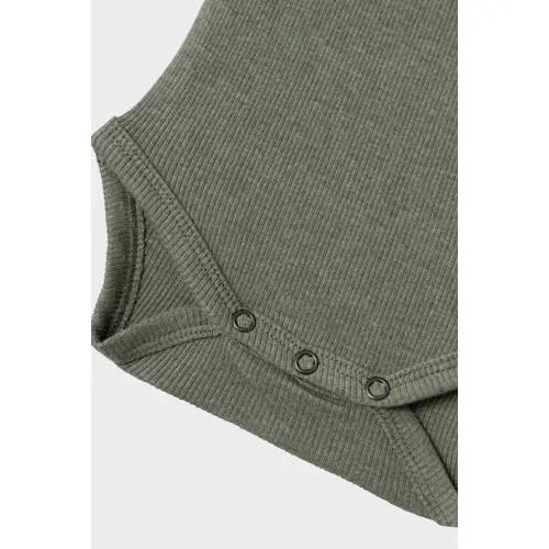 NAME IT BABY romper NBMKAB mosgroen donkergroen, foto 4