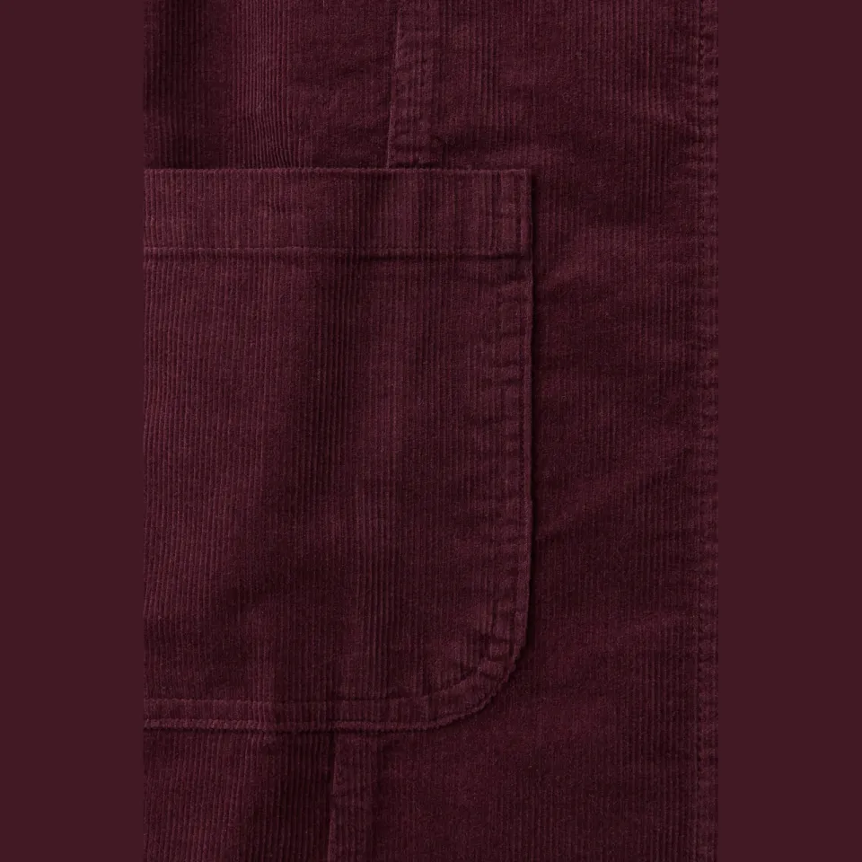 Mango overgooier met corduroy details donkerrood, foto 4
