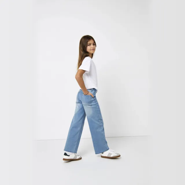 Only KIDS ONLY GIRL high waist wide leg jeans KOGSYLVIE light blue denim