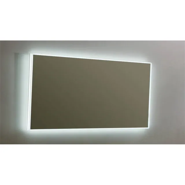 Sanilux Spiegel Sanilux Mirror Infinity 140x70x4,1 cm Aluminium met LED Verlichting en Spiegelverwarming