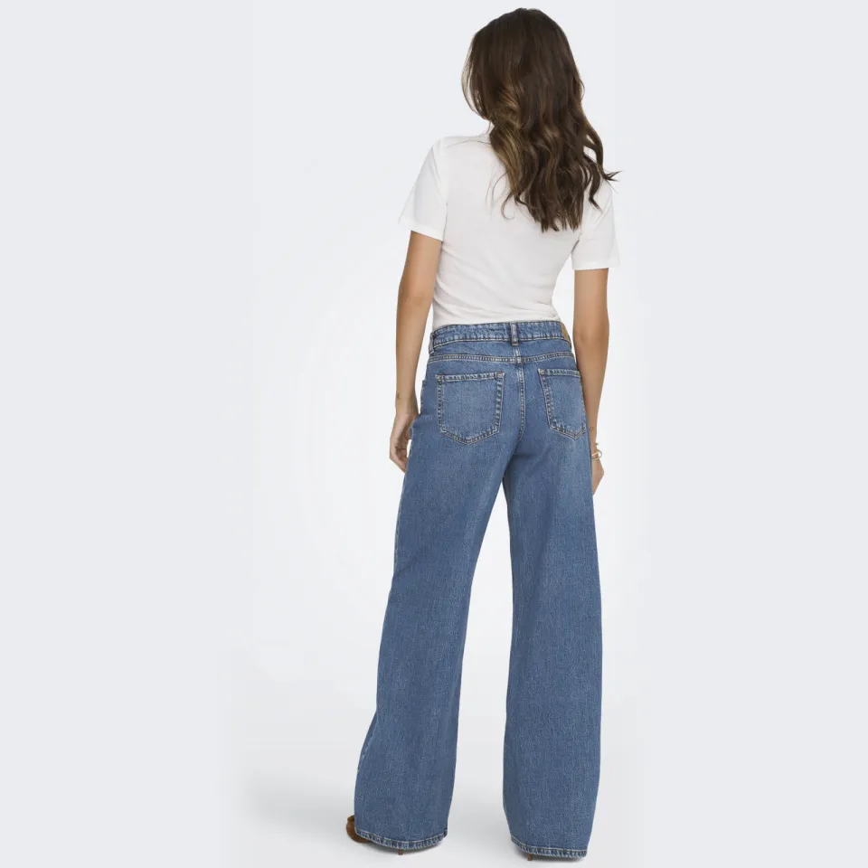 JDY wide leg jeans medium blue denim, foto 4