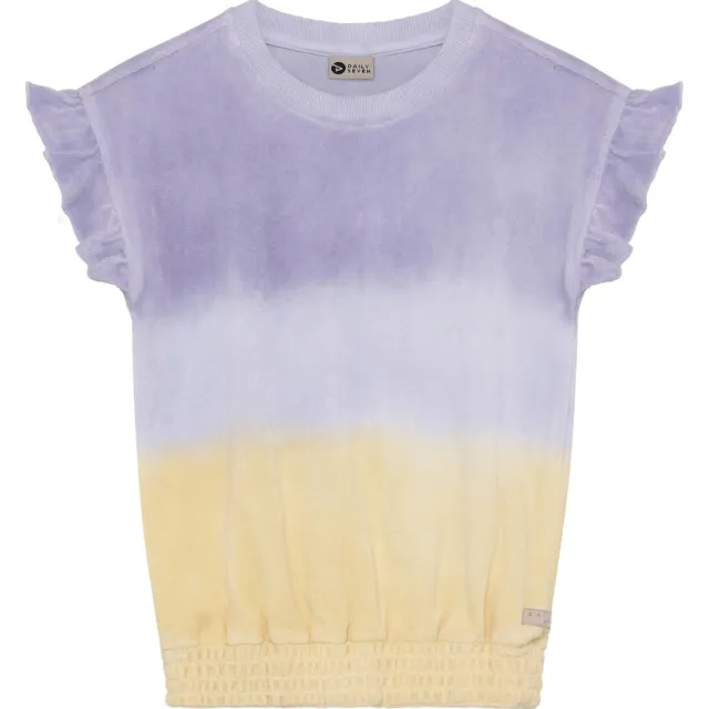 Daily7 T-shirt lila geel, foto 2