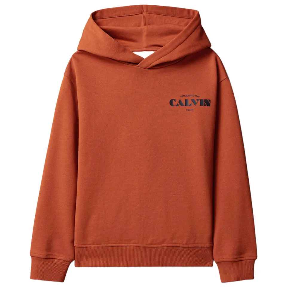 Calvin Klein hoodie met print - oranje, foto 2