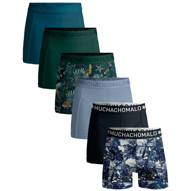 Muchachomalo Heren 6-pack Boxershorts Veelkleurig