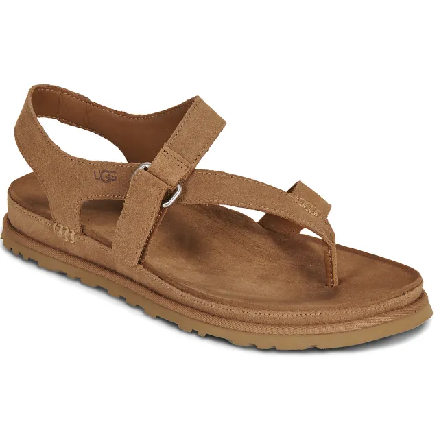 Ugg GoldenGaze Toe Post sandalen kastanjebruin Chestnut