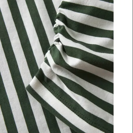 NAME IT KIDS gestreepte longsleeve meisjes groen wit, foto 3