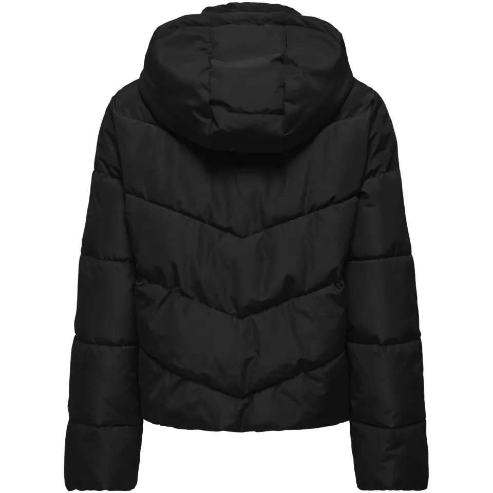 Only ONLCLAIR puffer jas met capuchon zwart, foto 3