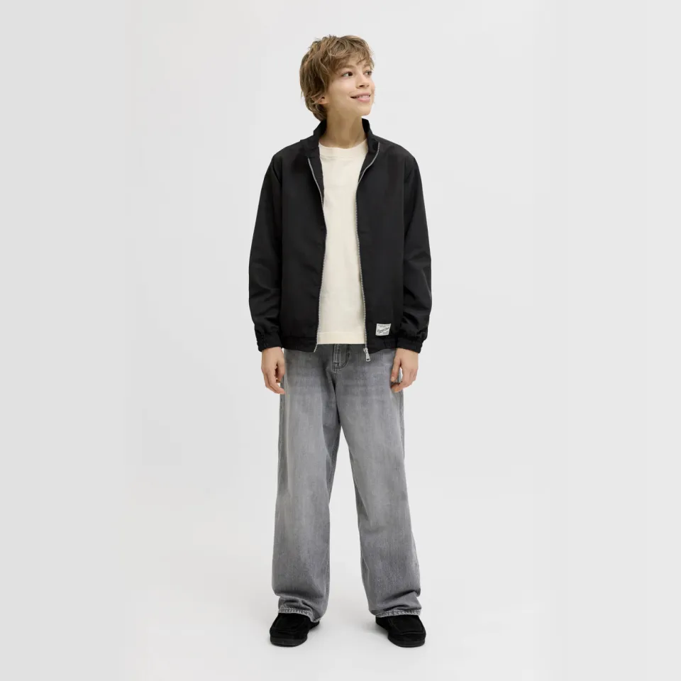 Jack & Jones JUNIOR wide leg jeans - black denim