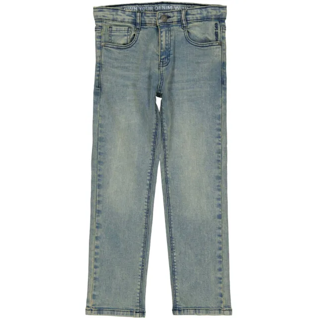 QPI regular fit jeans - mediumblauw