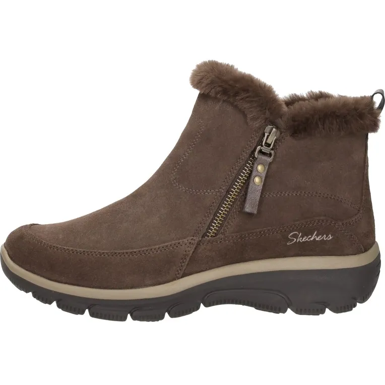 Skechers Relaxed Fit Easy Going Cool Zip enkellaarzen bruin, foto 2