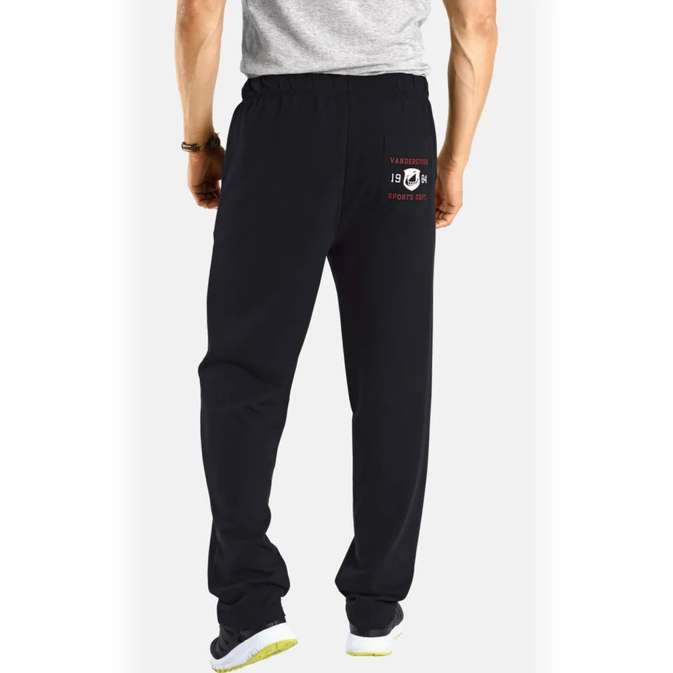 Jan Vanderstorm loose fit joggingbroek BJAN Plus Size met printopdruk zwart, foto 4