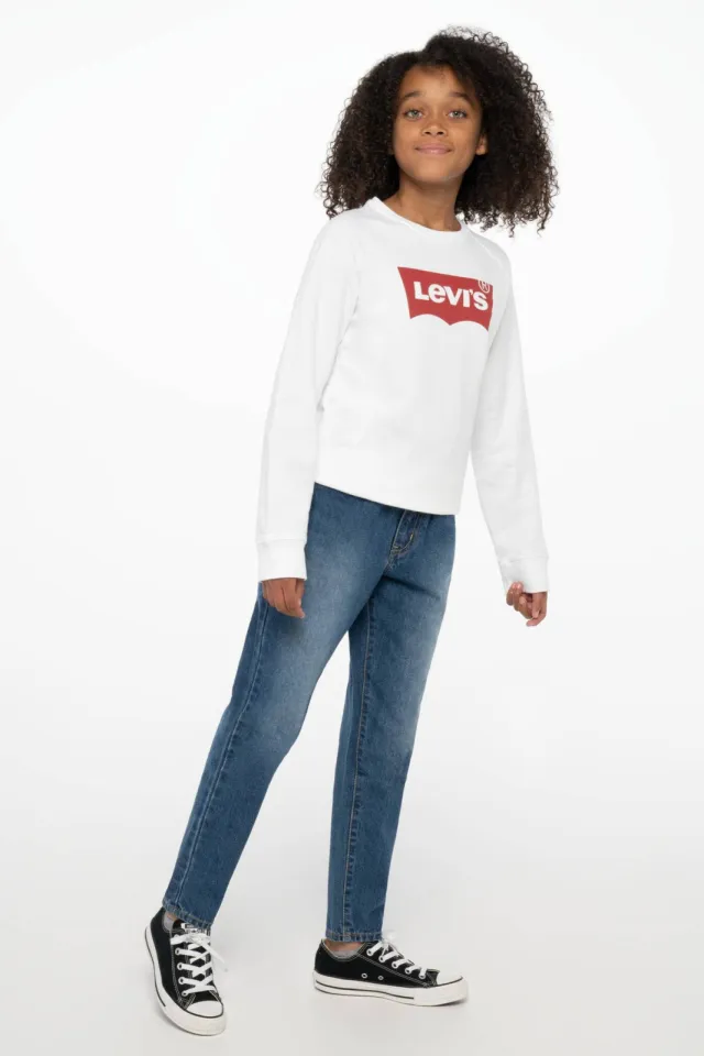 Levi's Kids sweater Key item met logo wit, foto 2