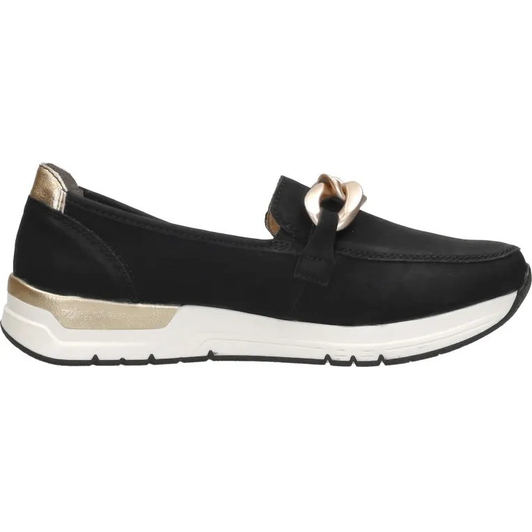 Rieker Sportief mocassin zwart
