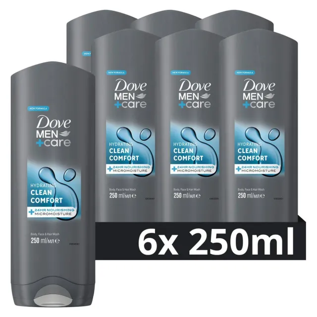 Dove Men+Care Clean Comfort 3-in-1 douchegel, foto 2