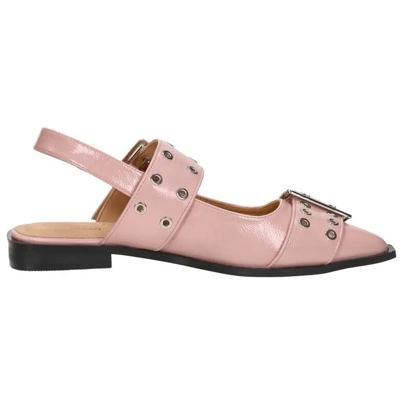 Shoecolate slingback ballerina roze