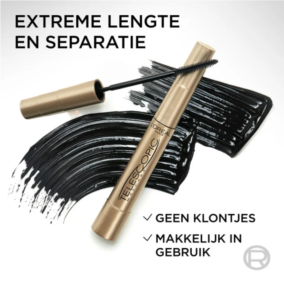 L'oréal Telescopic mascara zwart, foto 4