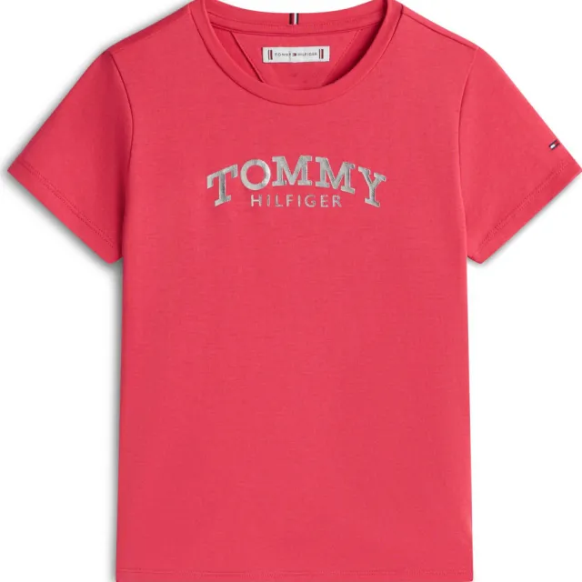 Tommy Hilfiger T-shirt kersenrood, foto 2