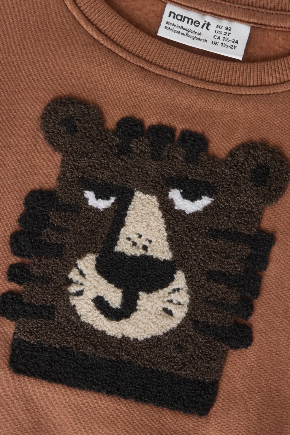NAME IT MINI sweater met print - donkeroranje Printopdruk donker oranje, foto 4