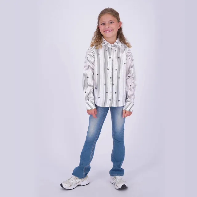 Vingino Brianna flared jeans - lichtblauw Light blue denim