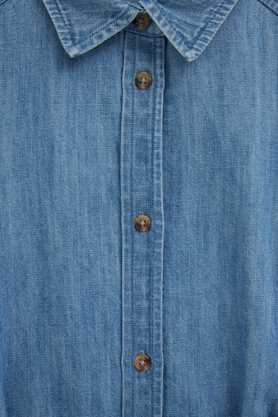 WE Fashion spijkerjurk met ruches blauw, foto 6
